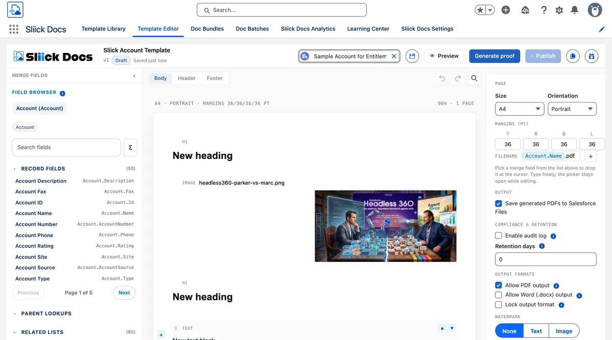 Sliick Docs v1.6 Released - Page Headers, Table-Row Repeats, and Cross-Org Portability