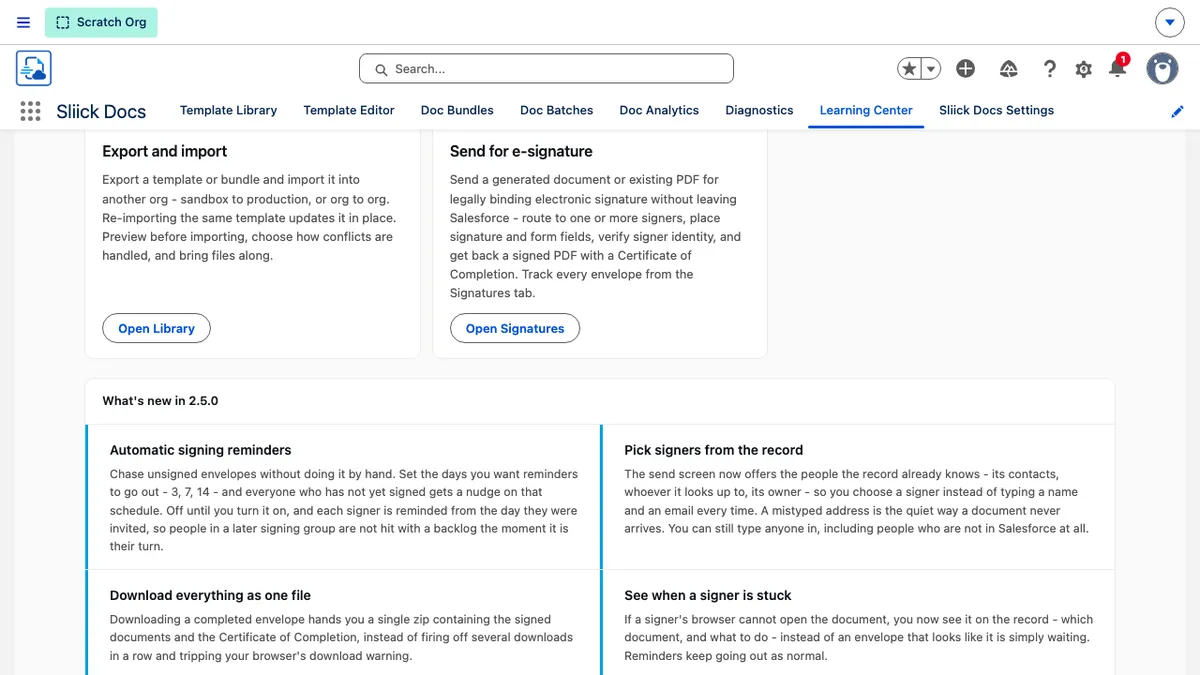 Sliick Docs v2.5 Released - Automatic Signing Reminders, Signers Picked From the Record, and Larger Documents