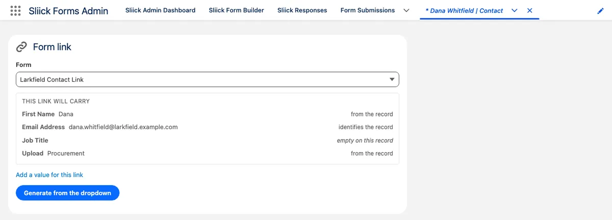 Sliick Forms v0.8: Send Someone a Form Already Filled In, and Let Them Finish It Later